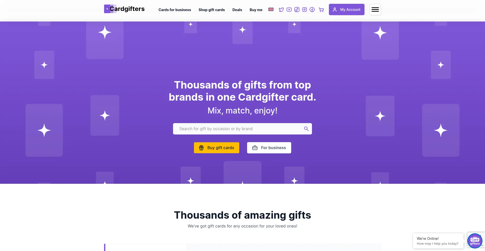 Cardgifters.com 安全可靠吗？