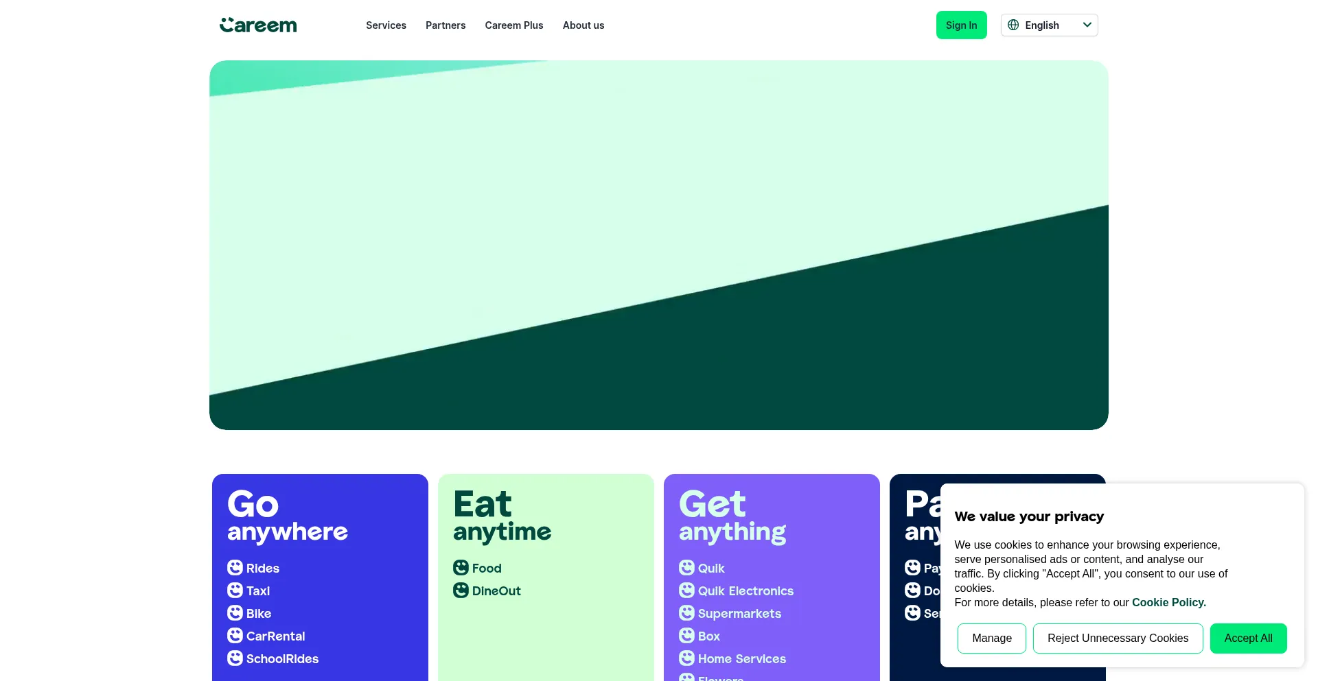 Careem.com Screenshot