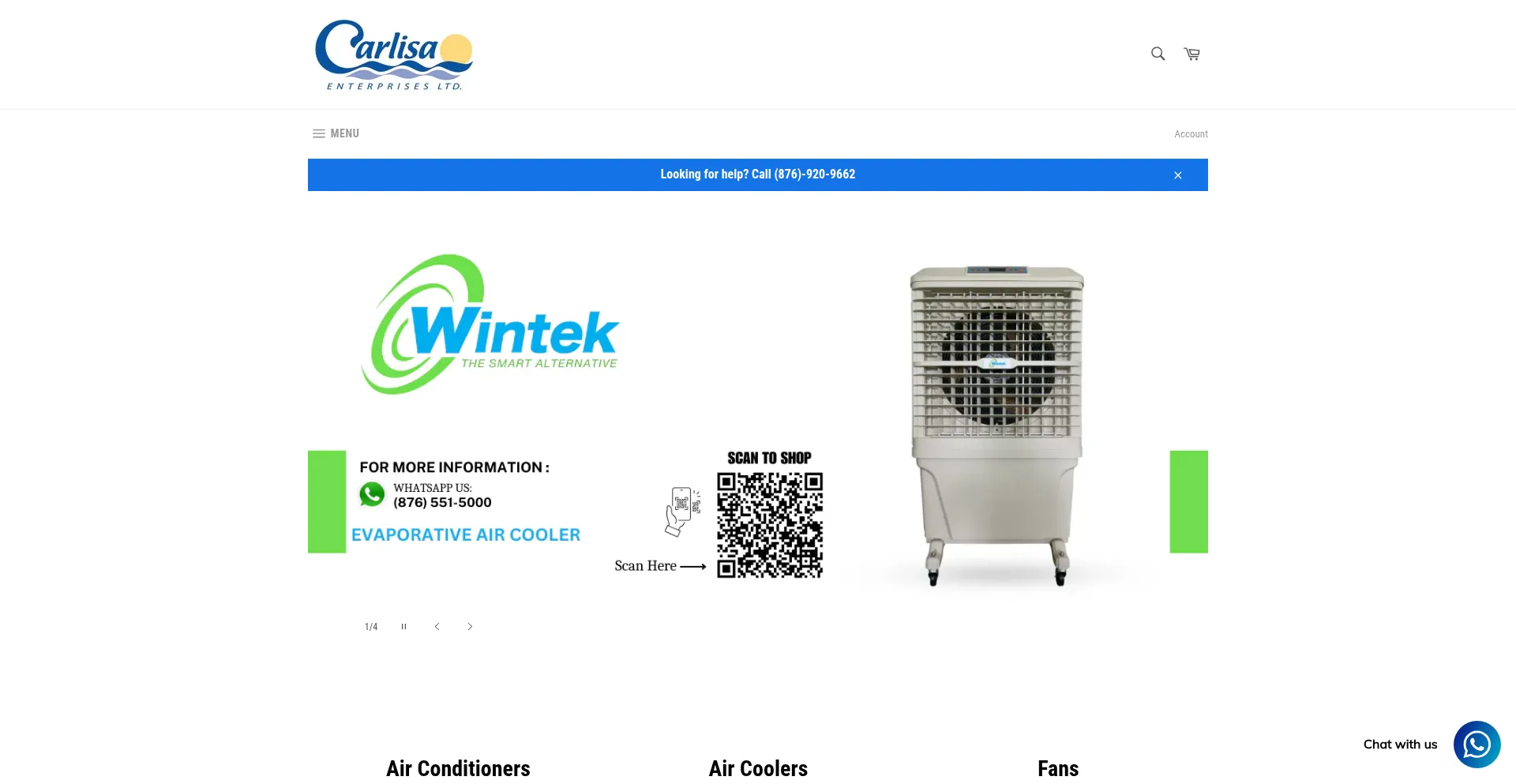 Website screenshot of Carlisaonline.com