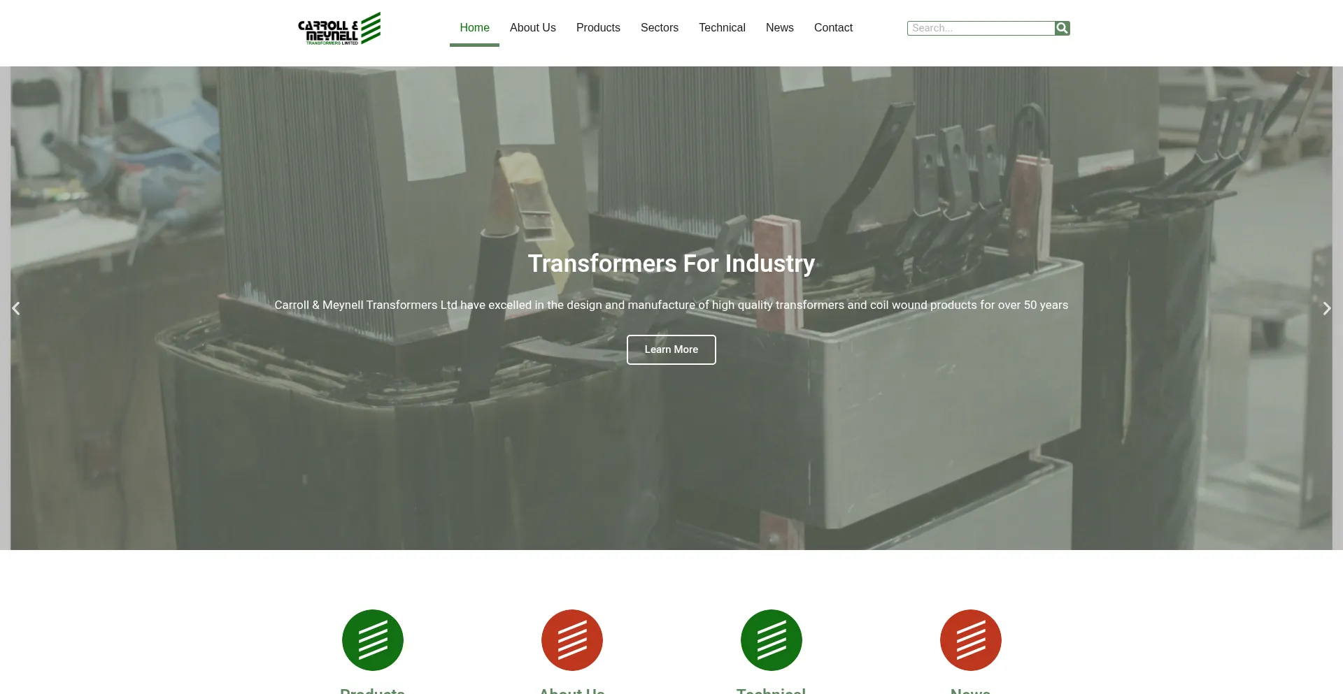 Website screenshot of Carroll-meynell.com