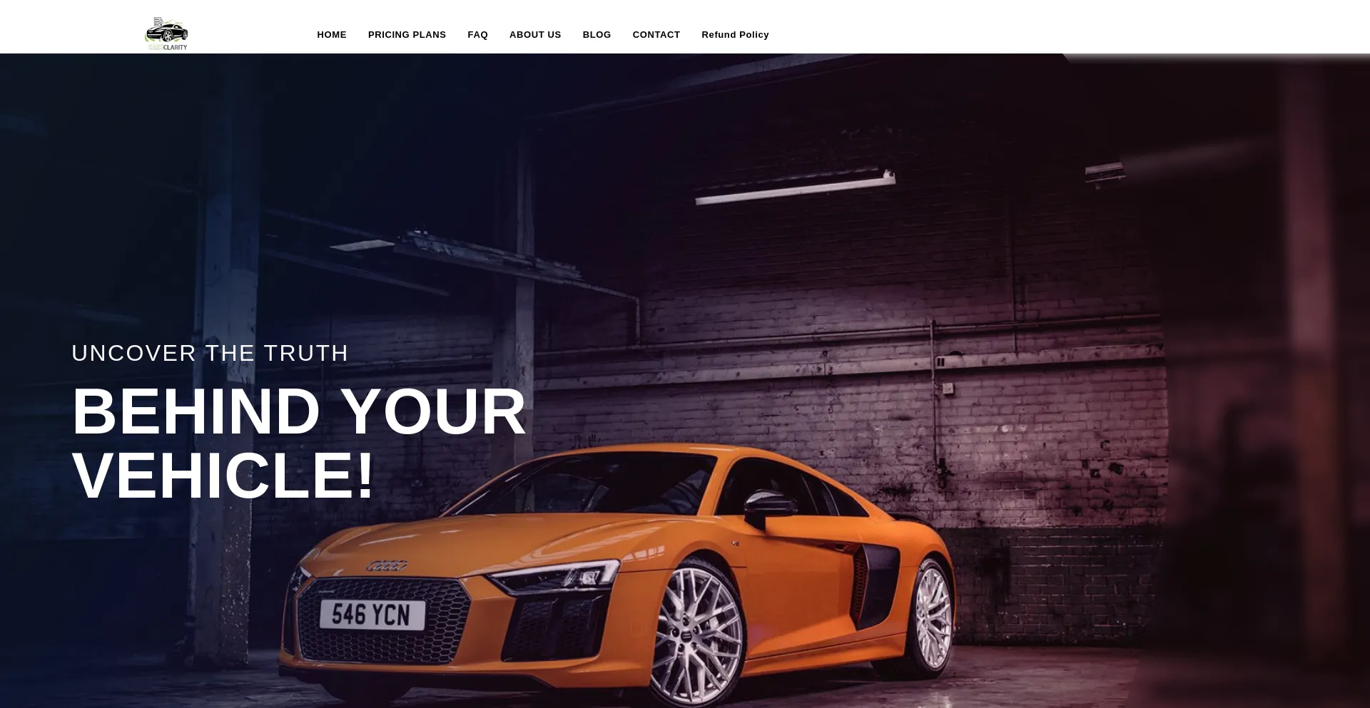Website screenshot of Carsclarity.com