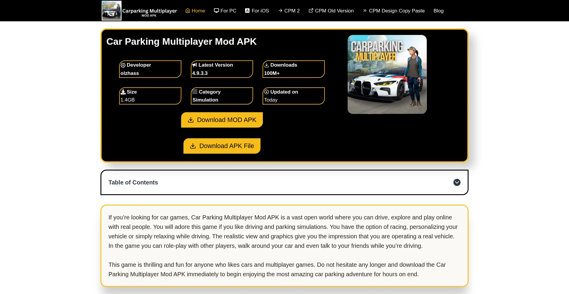 Carsparkmultiplayer.com Screenshot