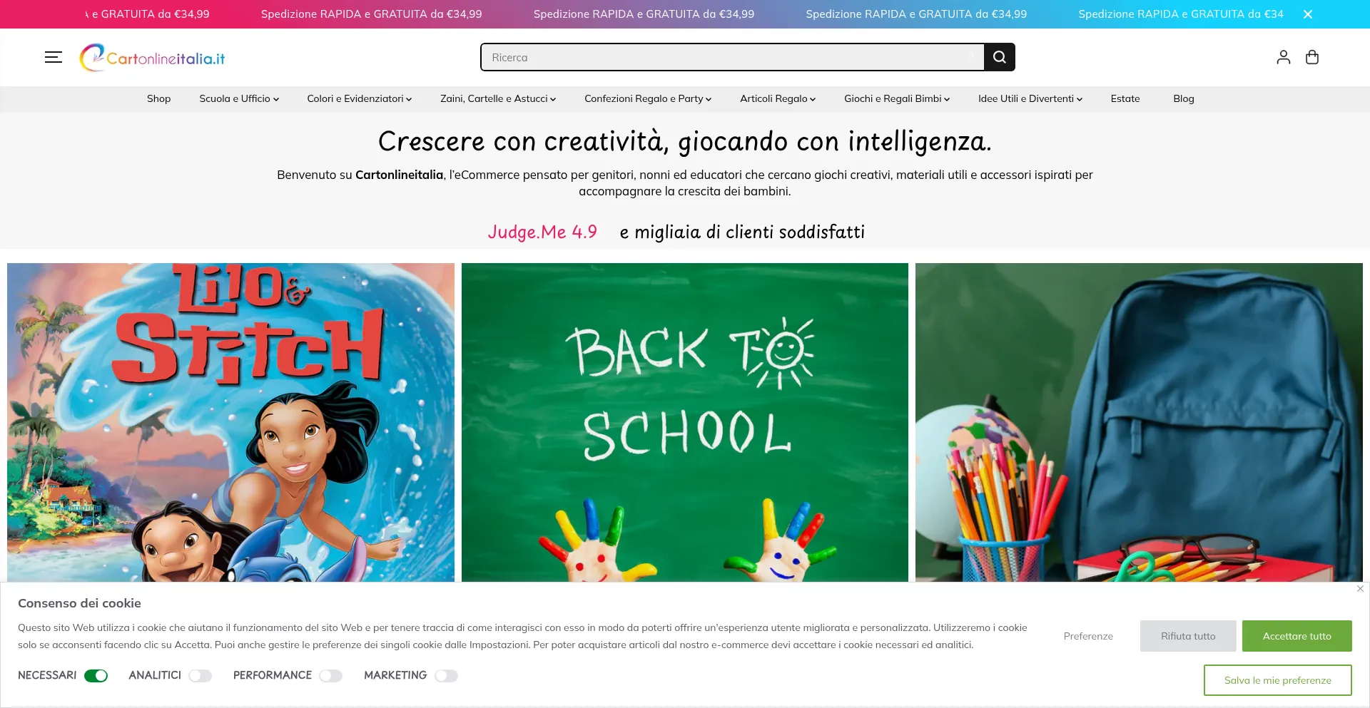 Cartonlineitalia.it Screenshot