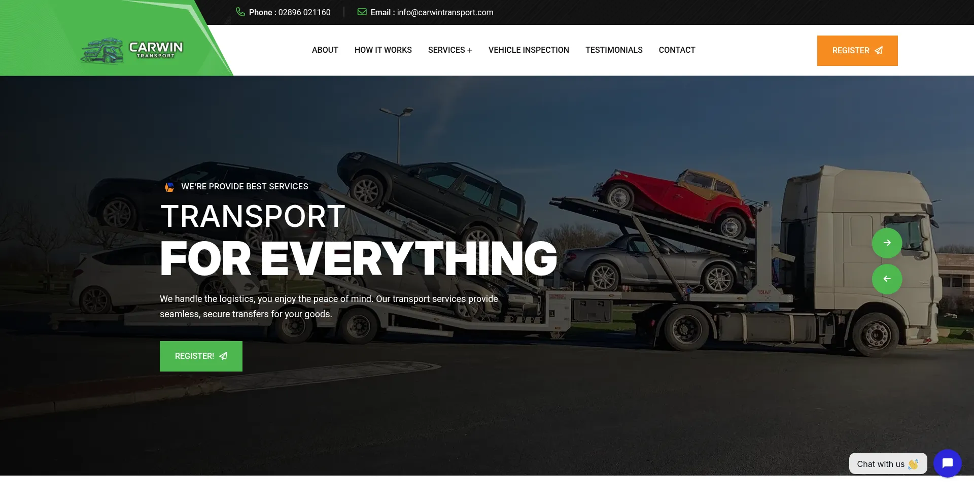 Carwintransport.com Screenshot