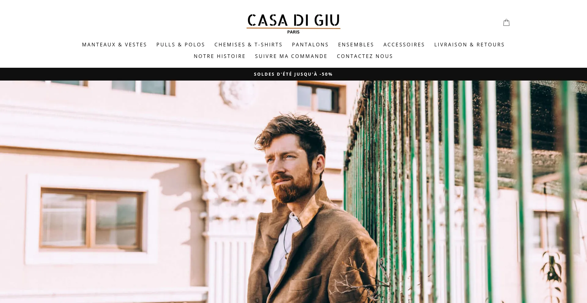 Website screenshot of Casadigiu.com