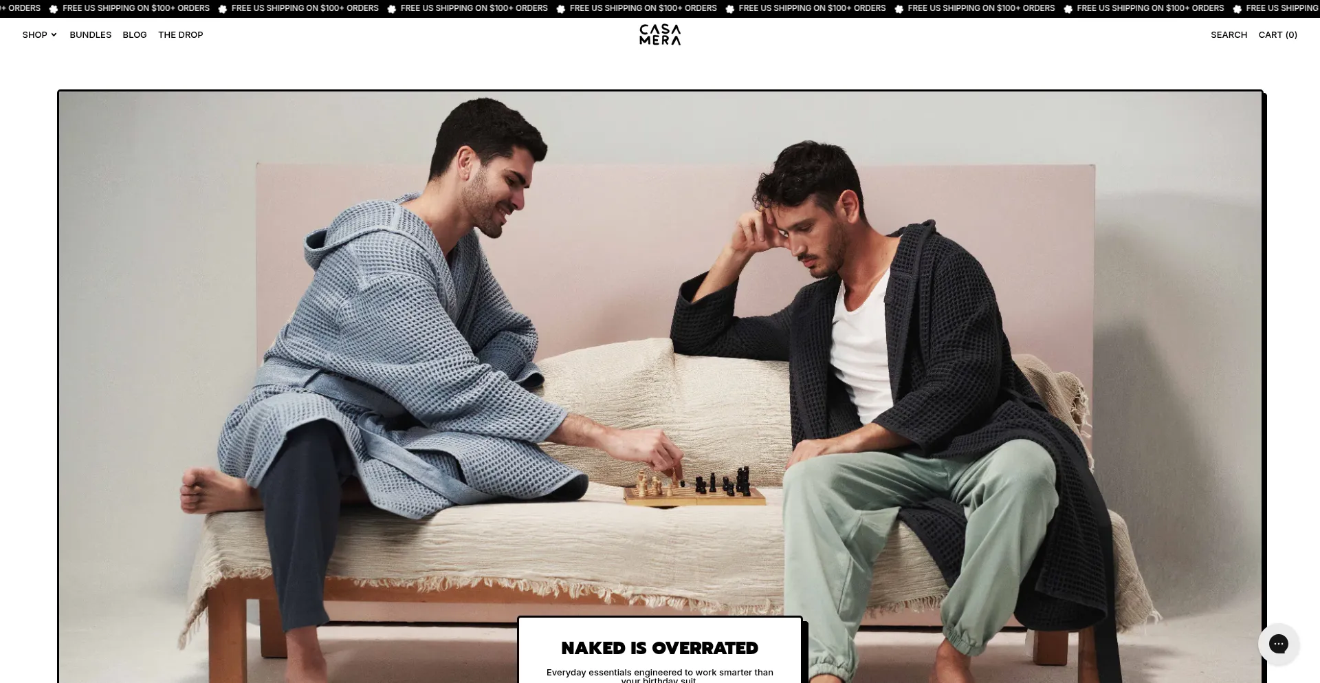 Website screenshot of Casamera.com
