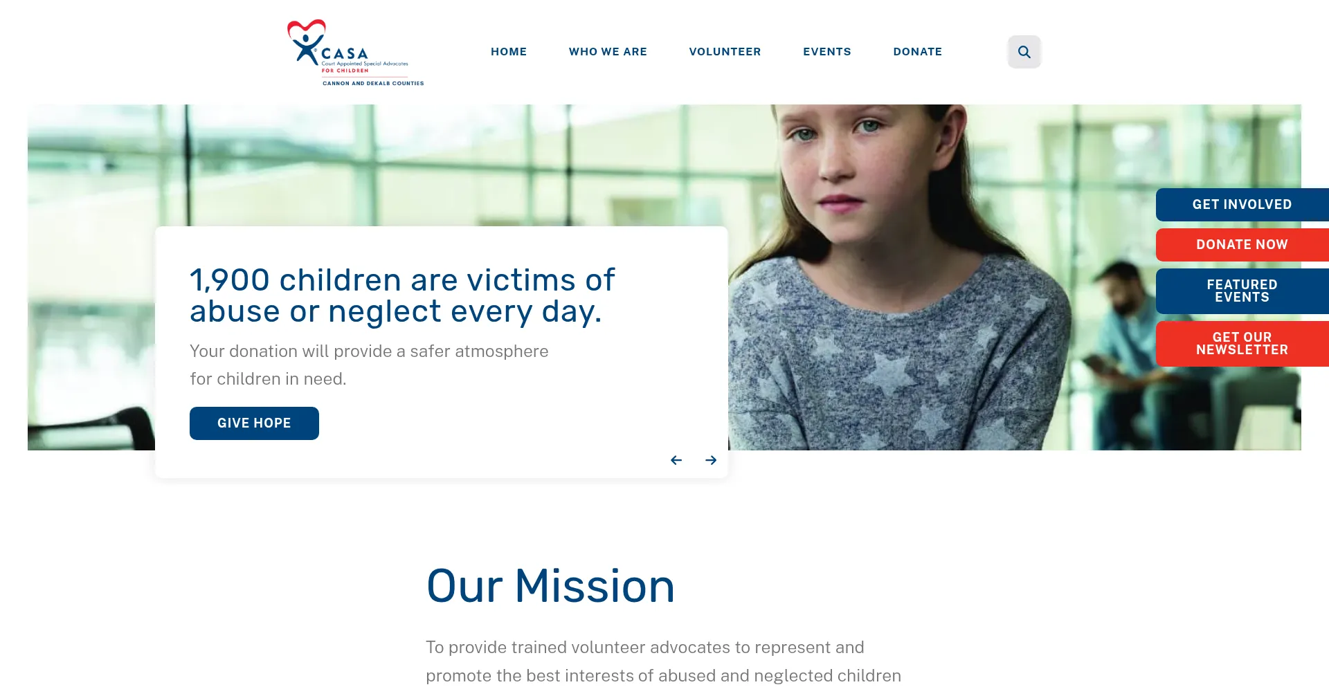 Casaofcannoncounty.org Screenshot