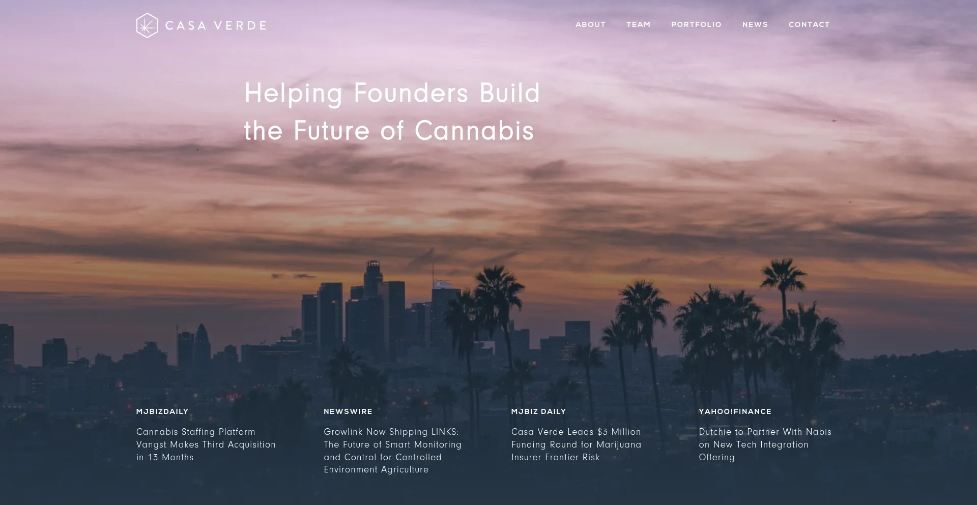 Website screenshot of Casaverdecapital.com