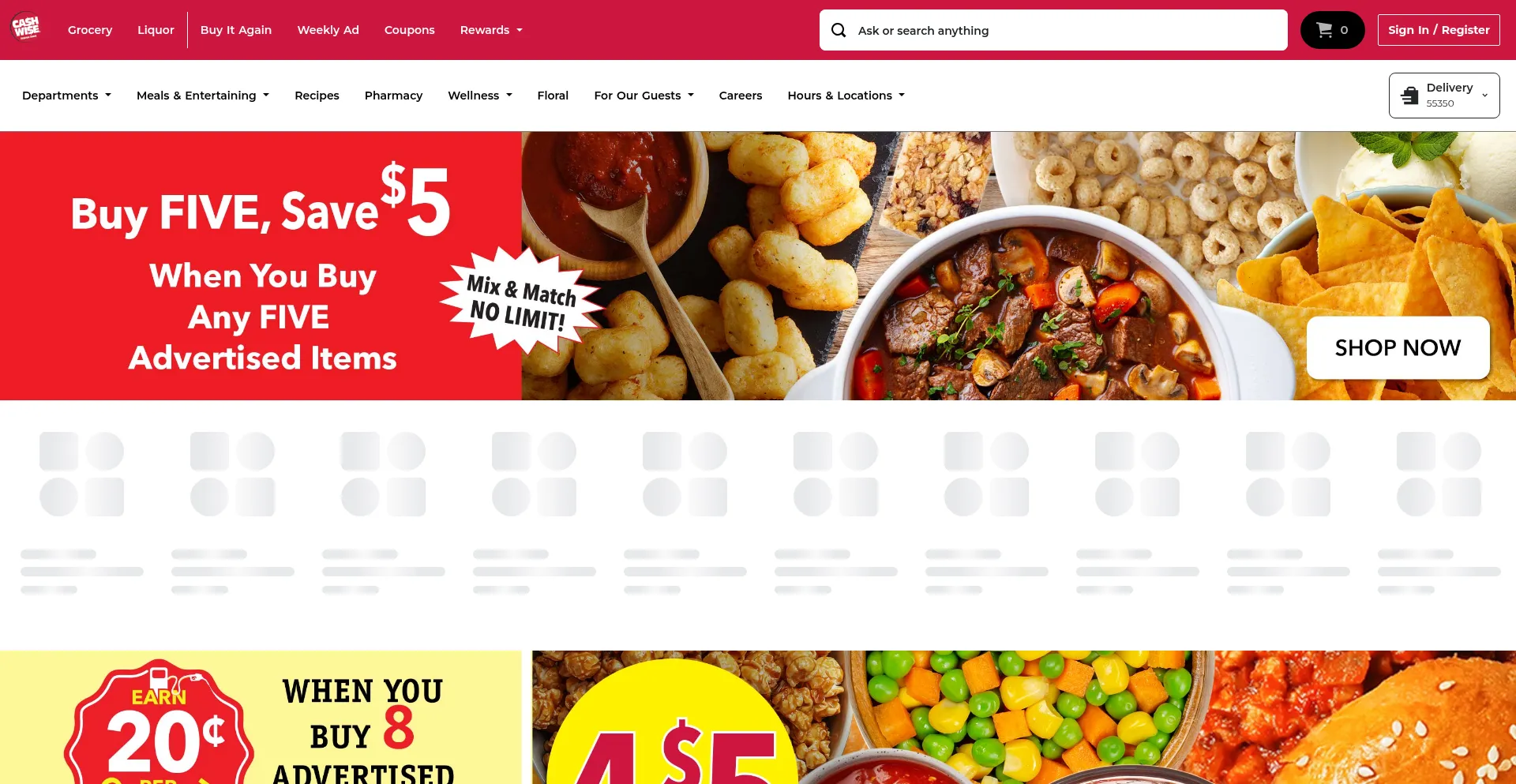 Website screenshot of Cashwise.com