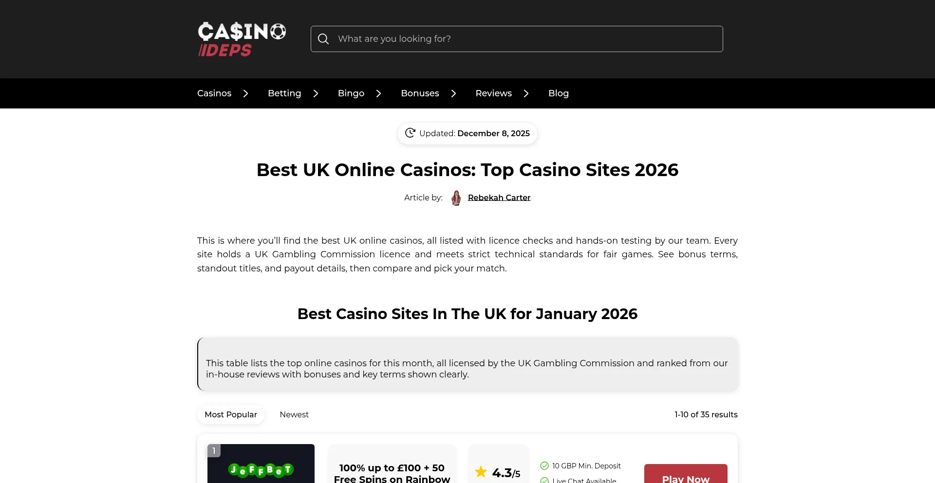 Casinodeps.co.uk