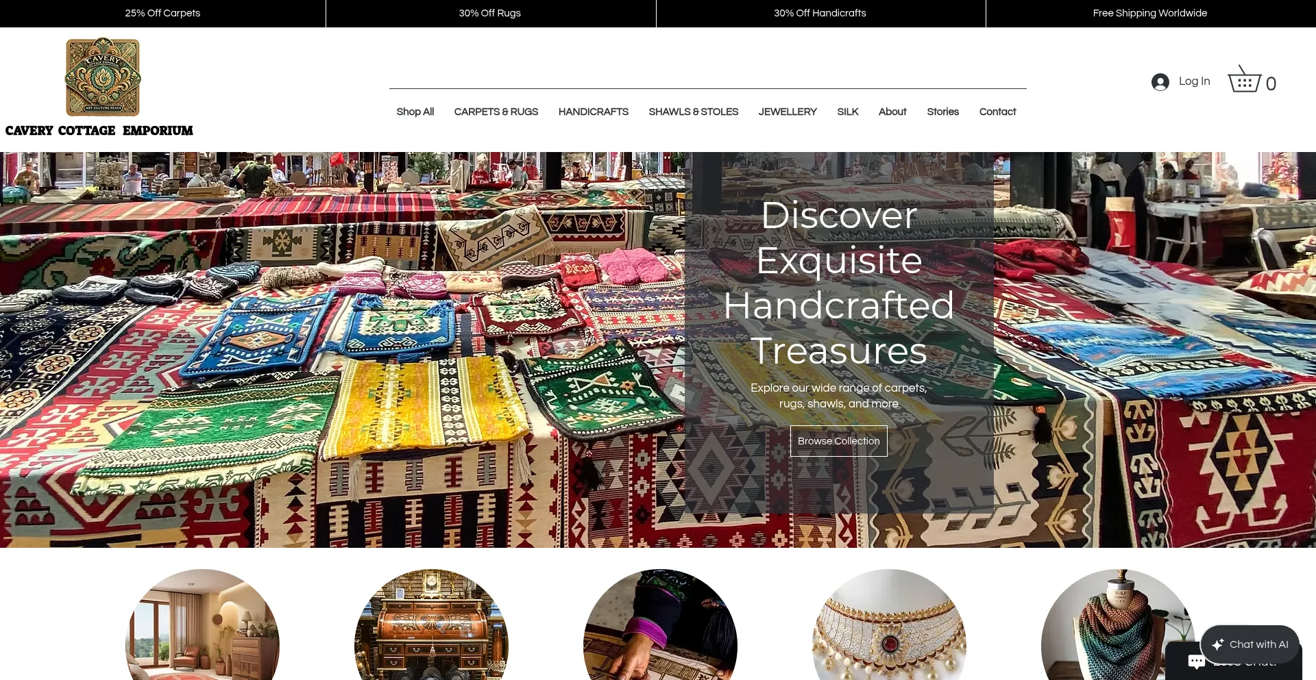 Caverycottageemporium.com Screenshot