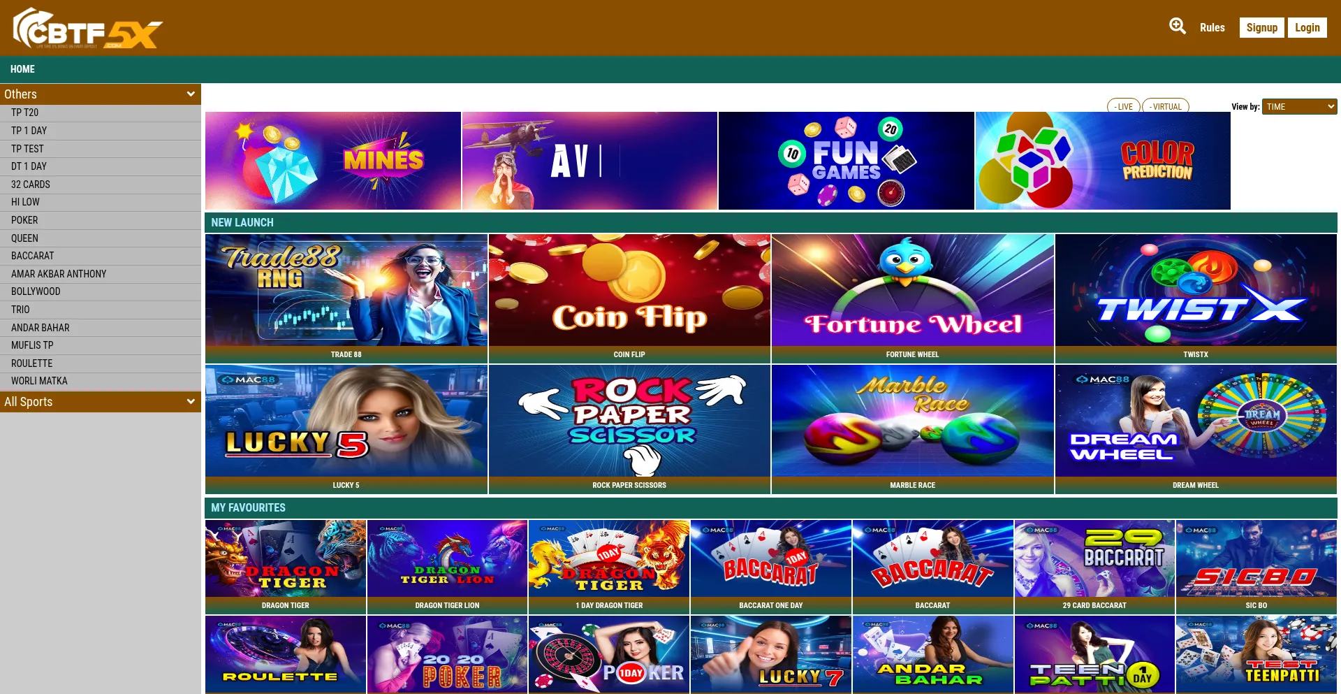 Website screenshot of Cbtf5x.com