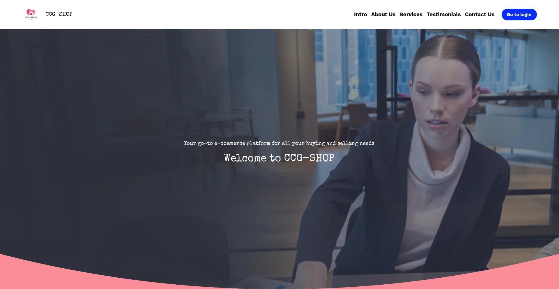 Website screenshot of Ccg-shop.com