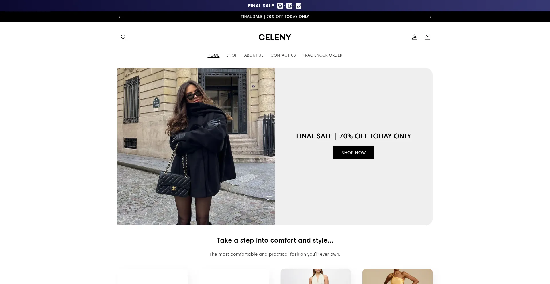 Website screenshot of Celenyldn.com