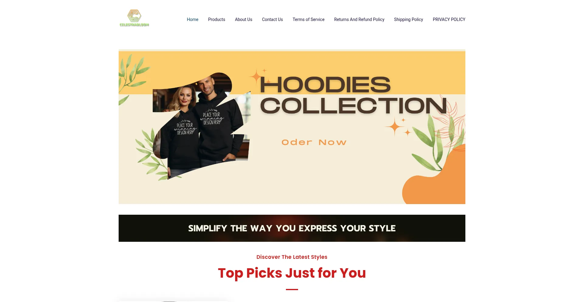 Celestrabloom.com Screenshot