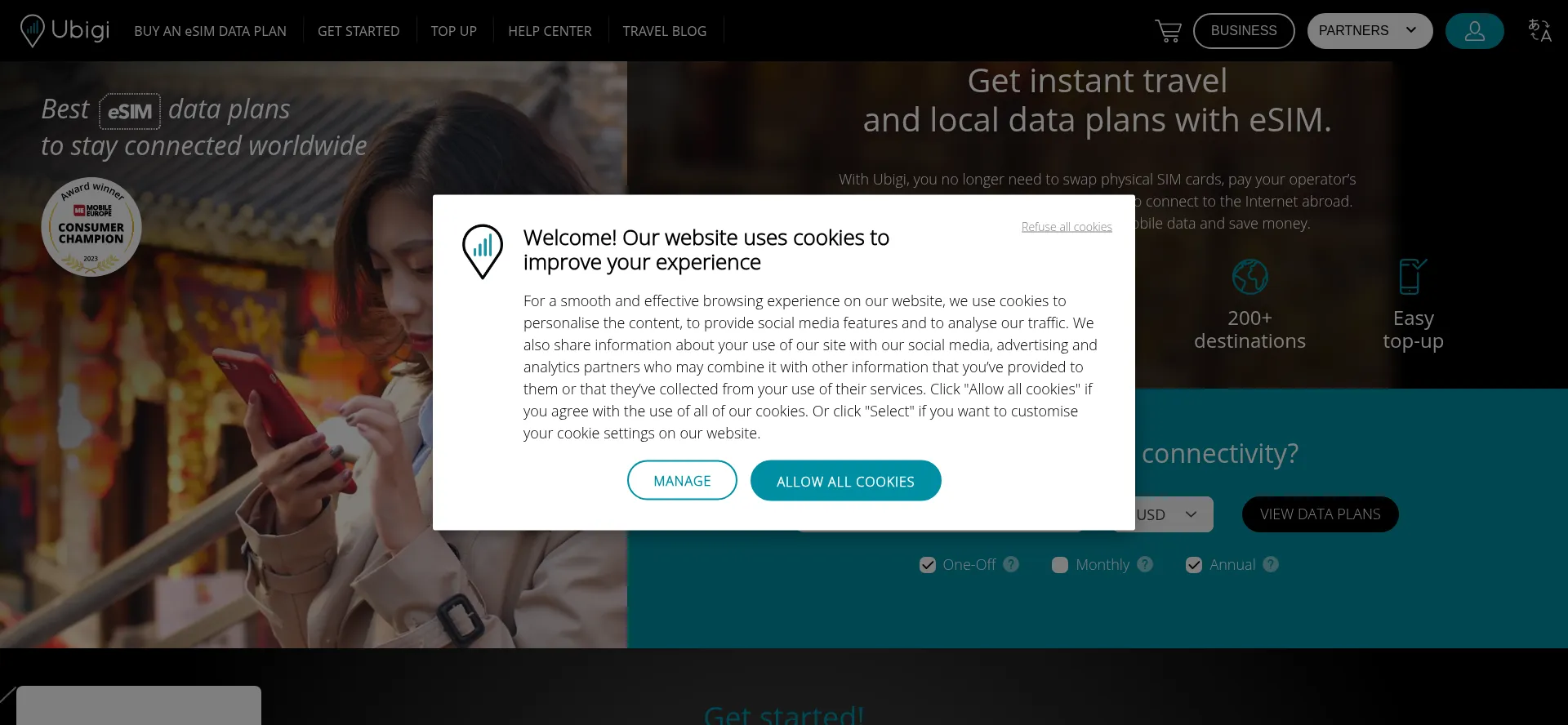 Cellulardata.ubigi.com Screenshot