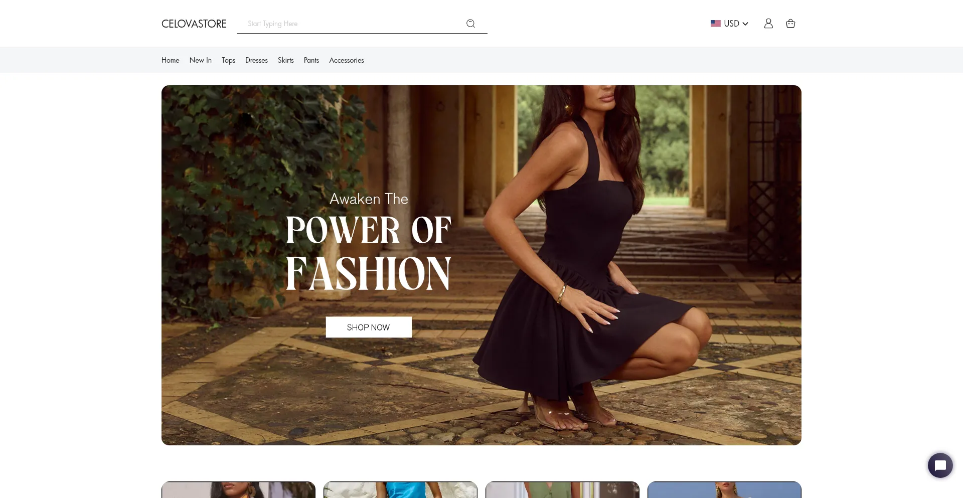 Website screenshot of Celovastore.com