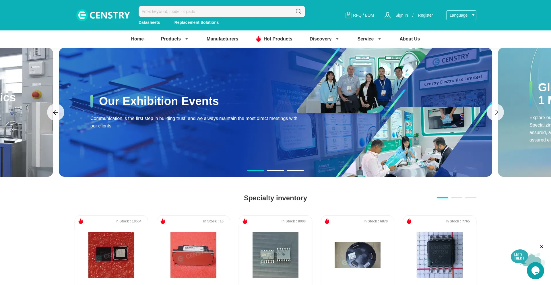 Website screenshot of Censtry.com