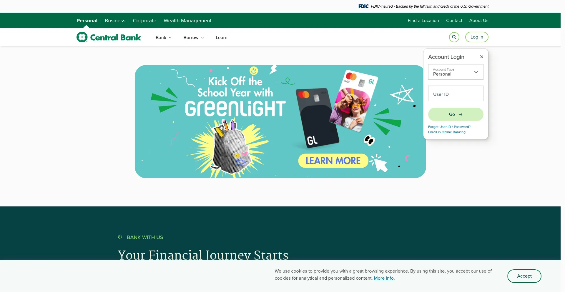 Centralbank.net Screenshot