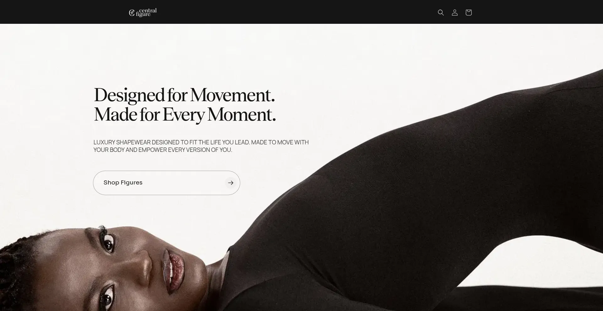 Website screenshot of Centralfigure.com