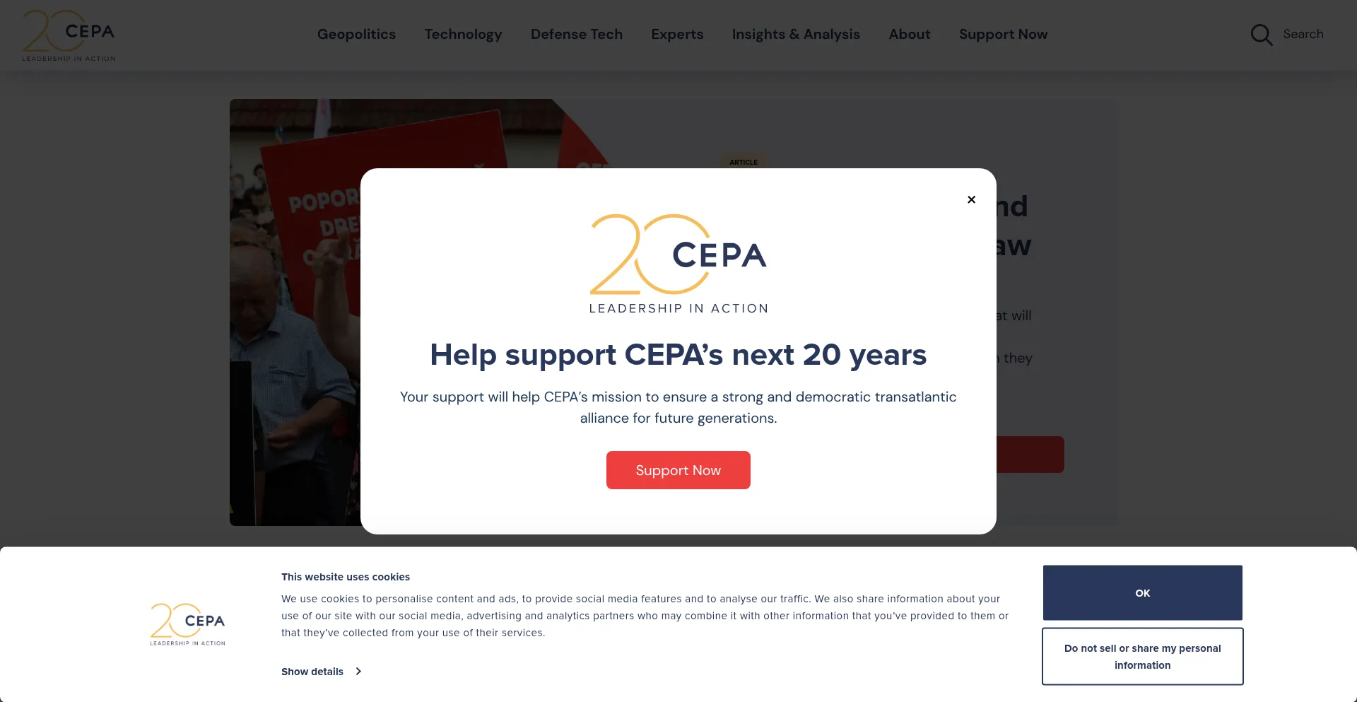 Cepa.org Screenshot