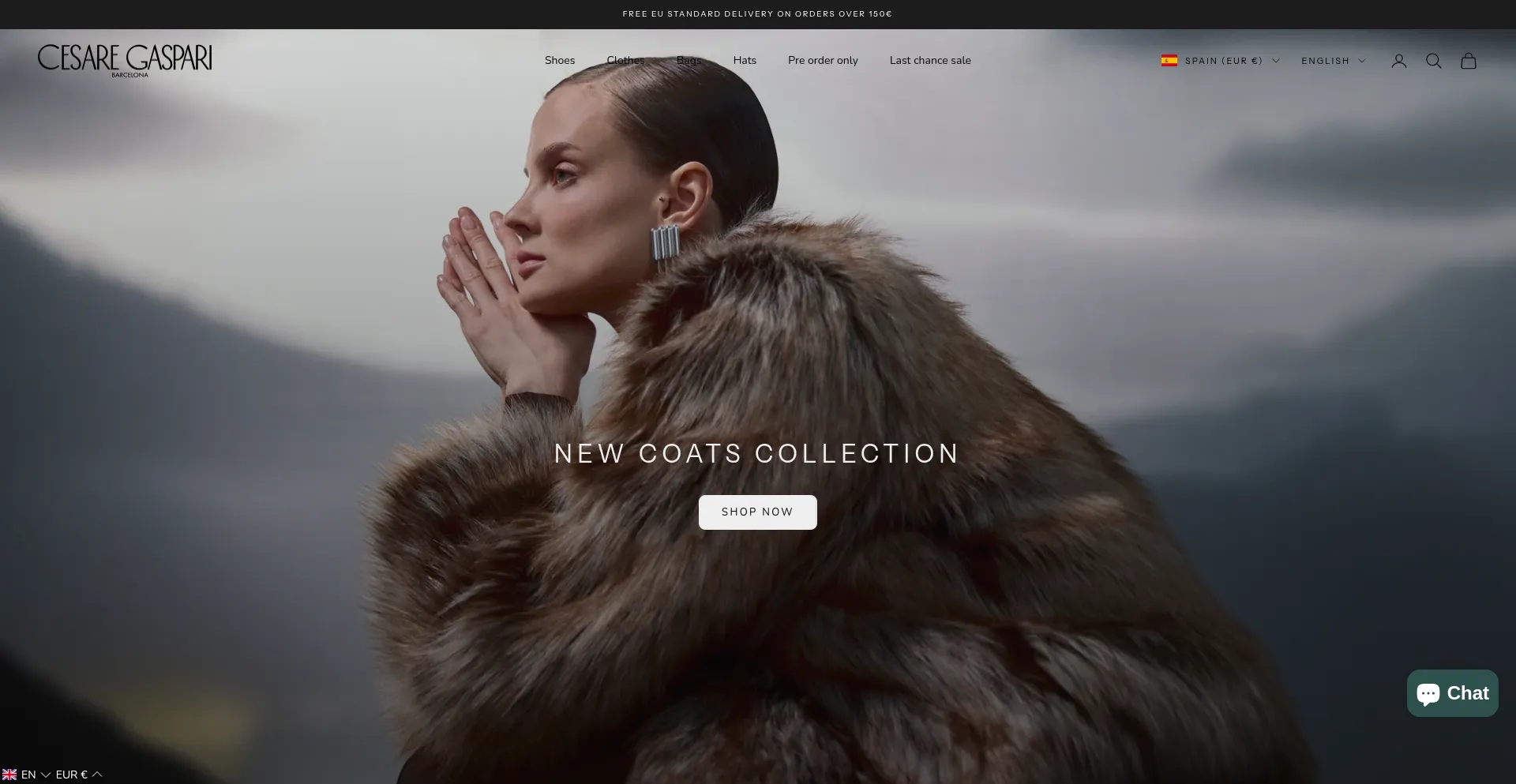 Website screenshot of Cesaregaspari.eu