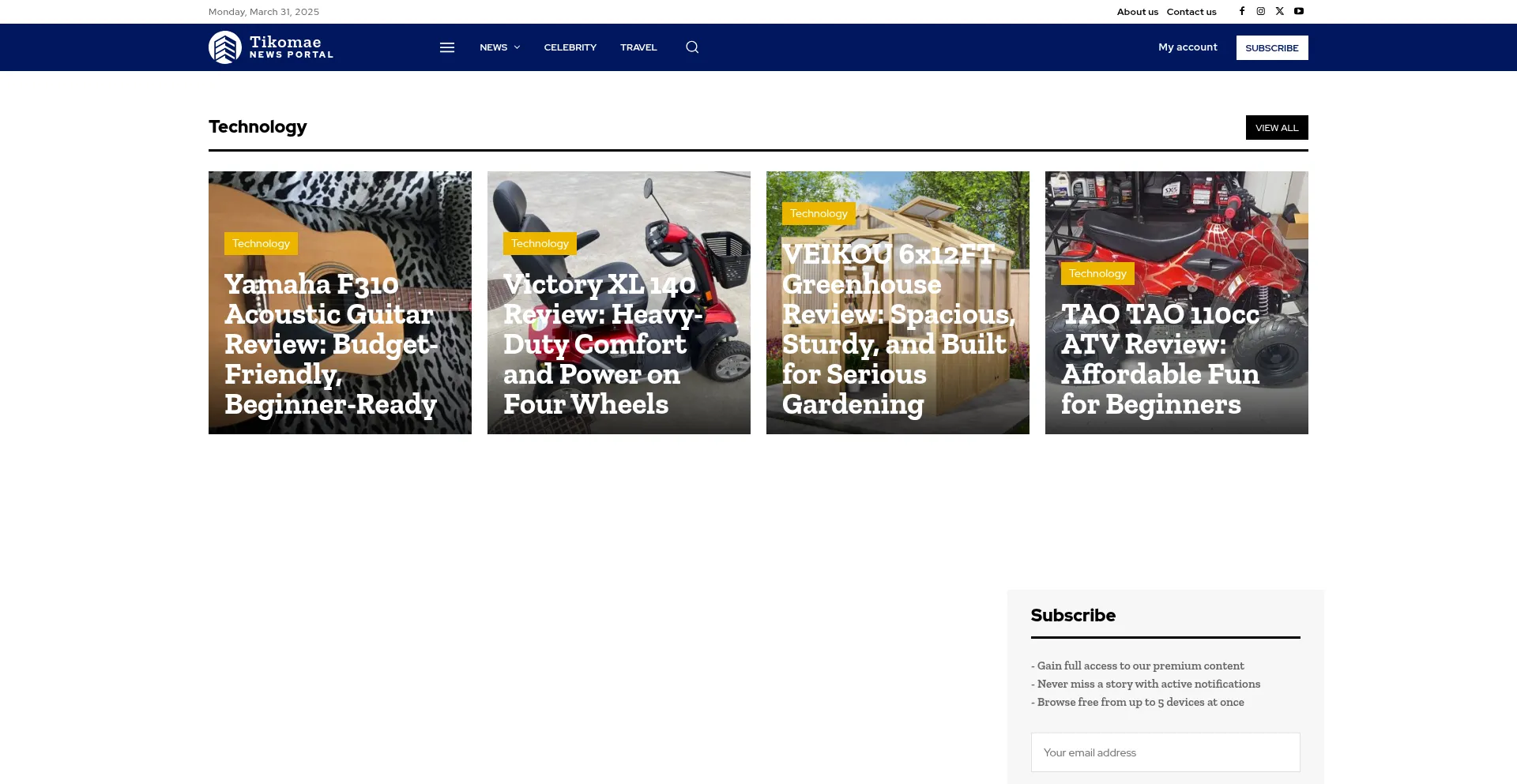 Website screenshot of Cetereu.info