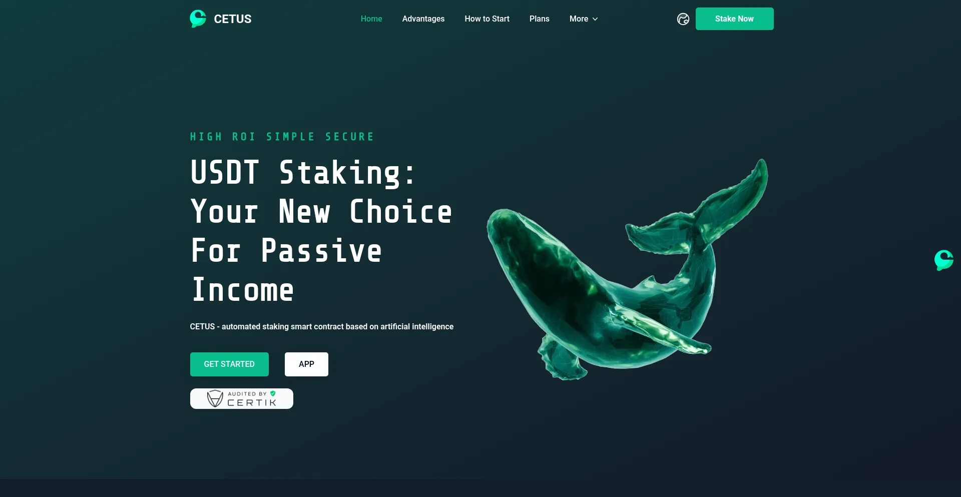 Website screenshot of Cetusvip.top