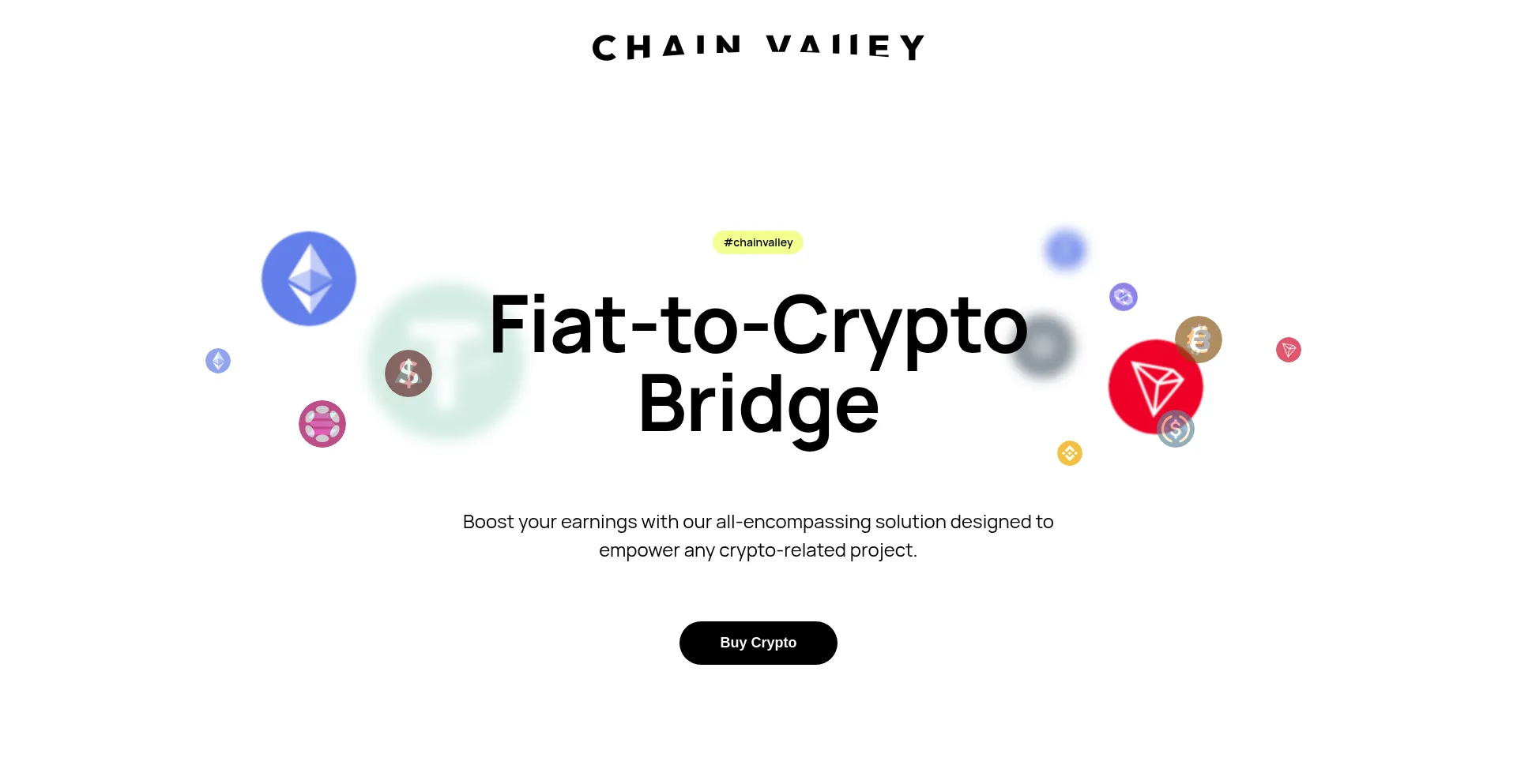 Website screenshot of Chainvalley.pro