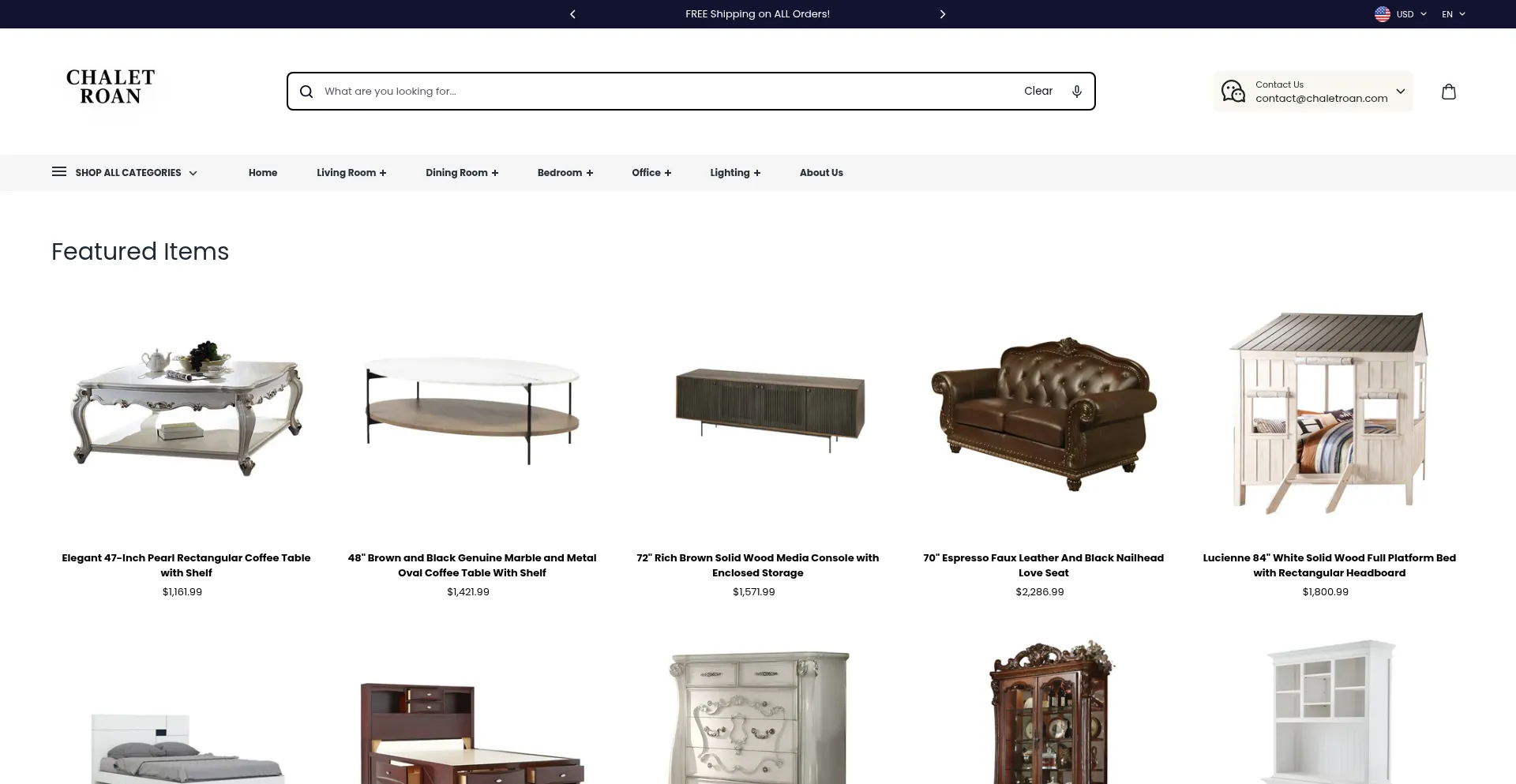Website screenshot of Chaletroan.com