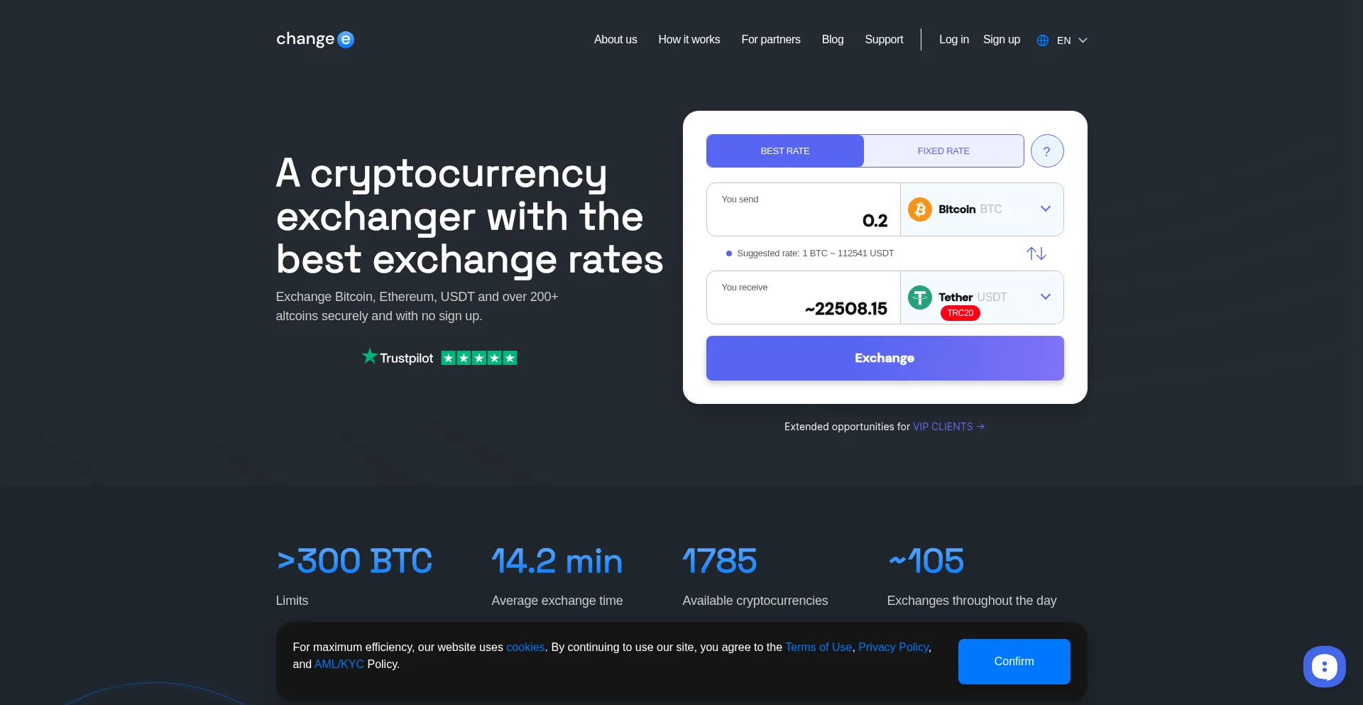 Changee.com Screenshot