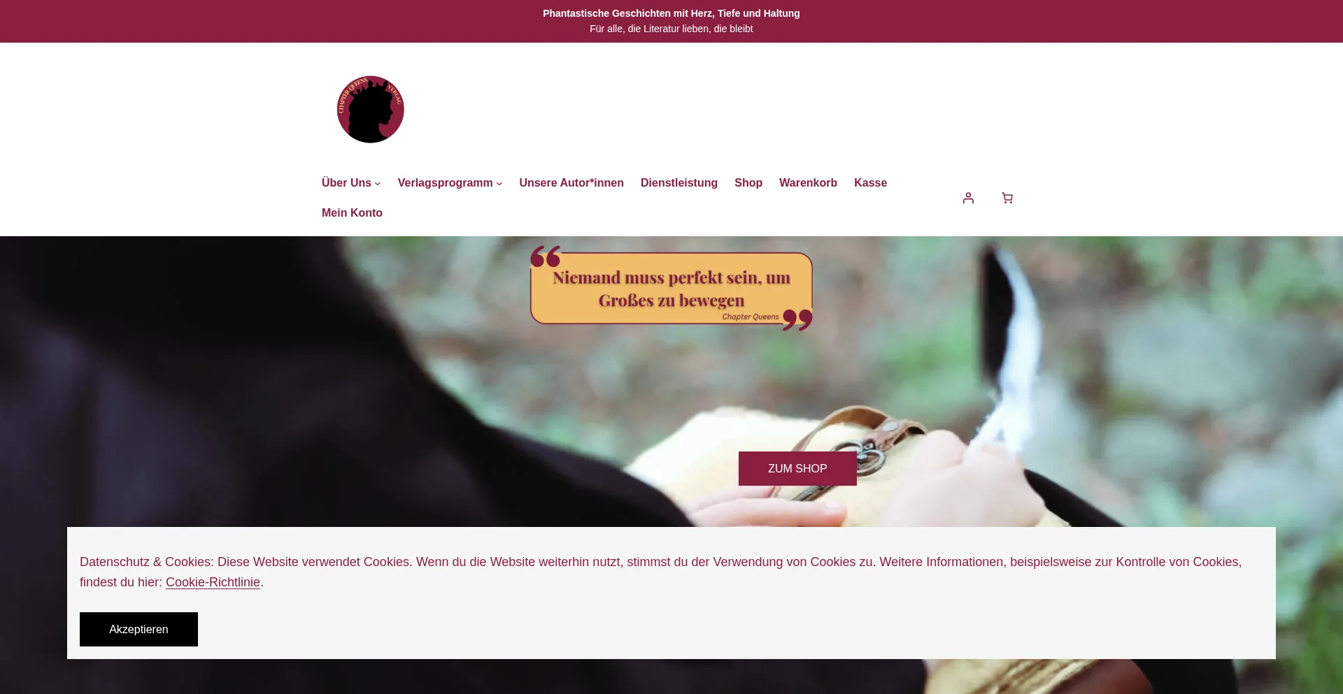 Website screenshot of Chapterqueens.de