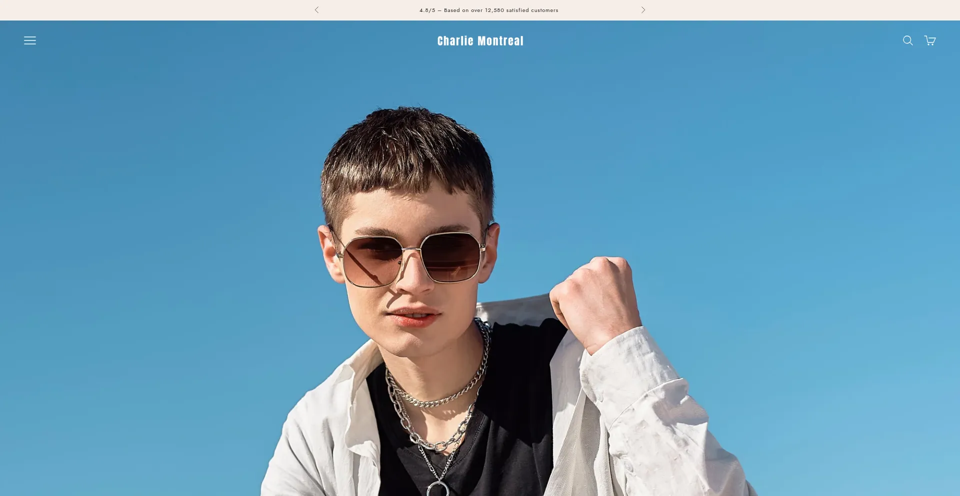 Website screenshot of Charliemontreal.com