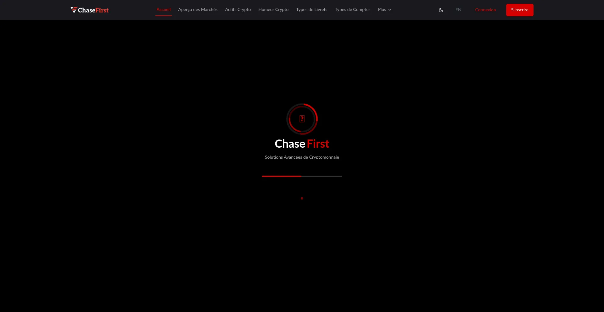 Website screenshot of Chasefirst.com