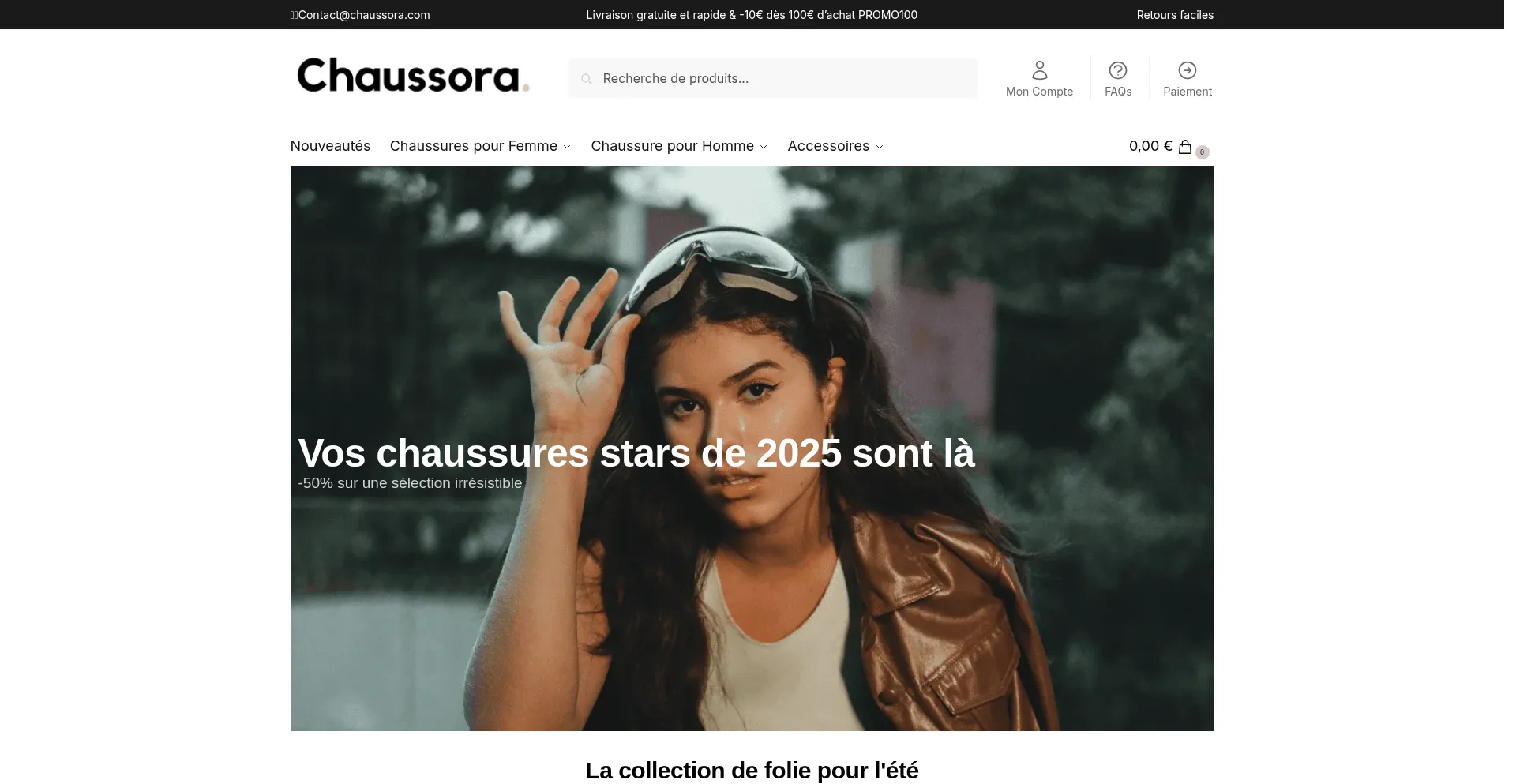 Chaussora.com Screenshot