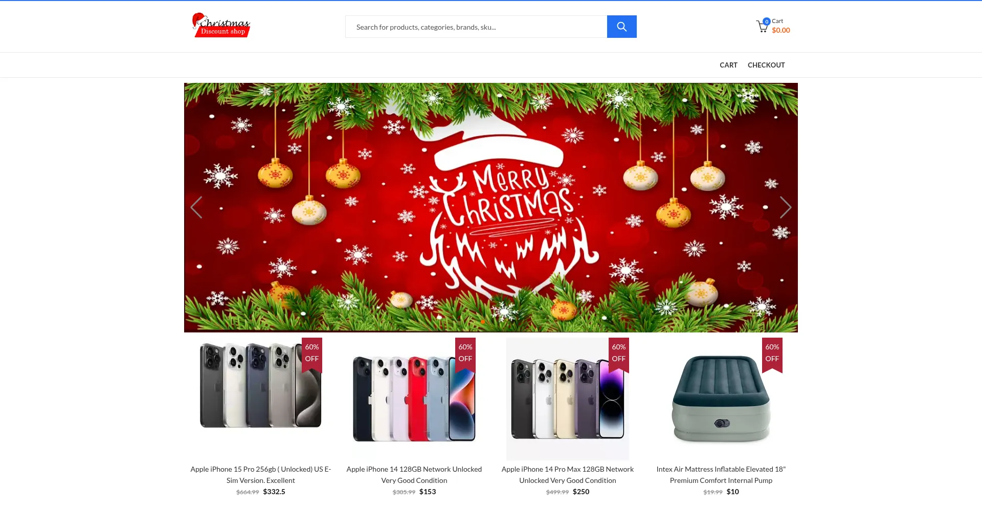 Website screenshot of Cheapeststore.ru