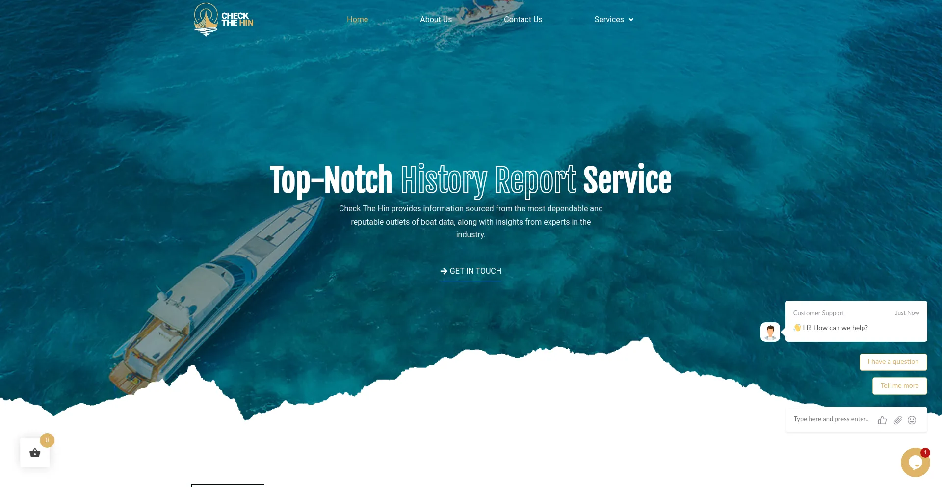 Website screenshot of Checkthehin.com