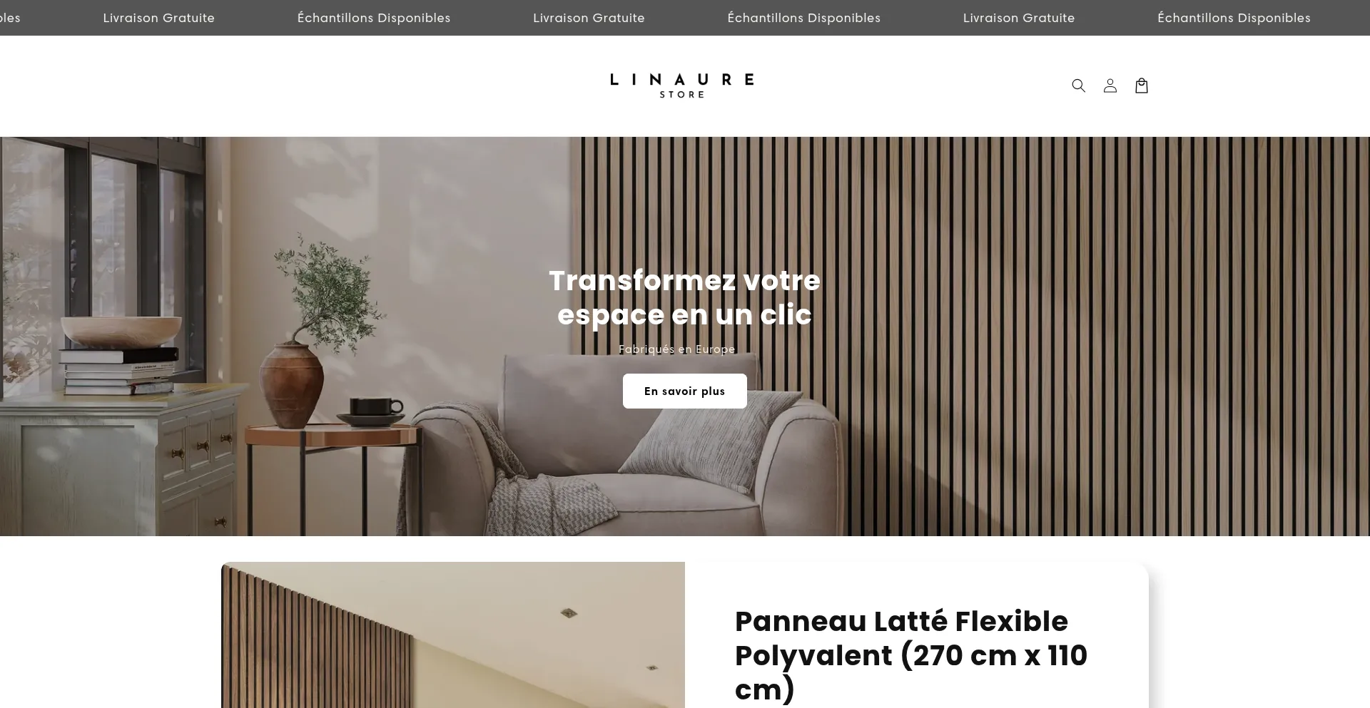 Website screenshot of Chezlinaure.com