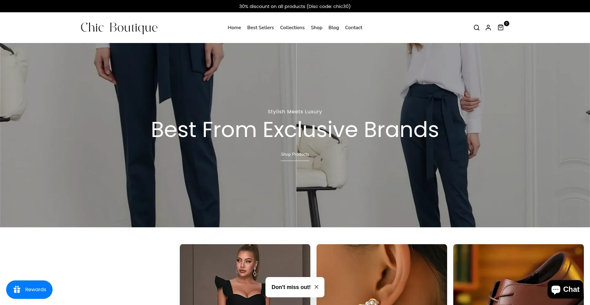 Chicboutique.nz Screenshot