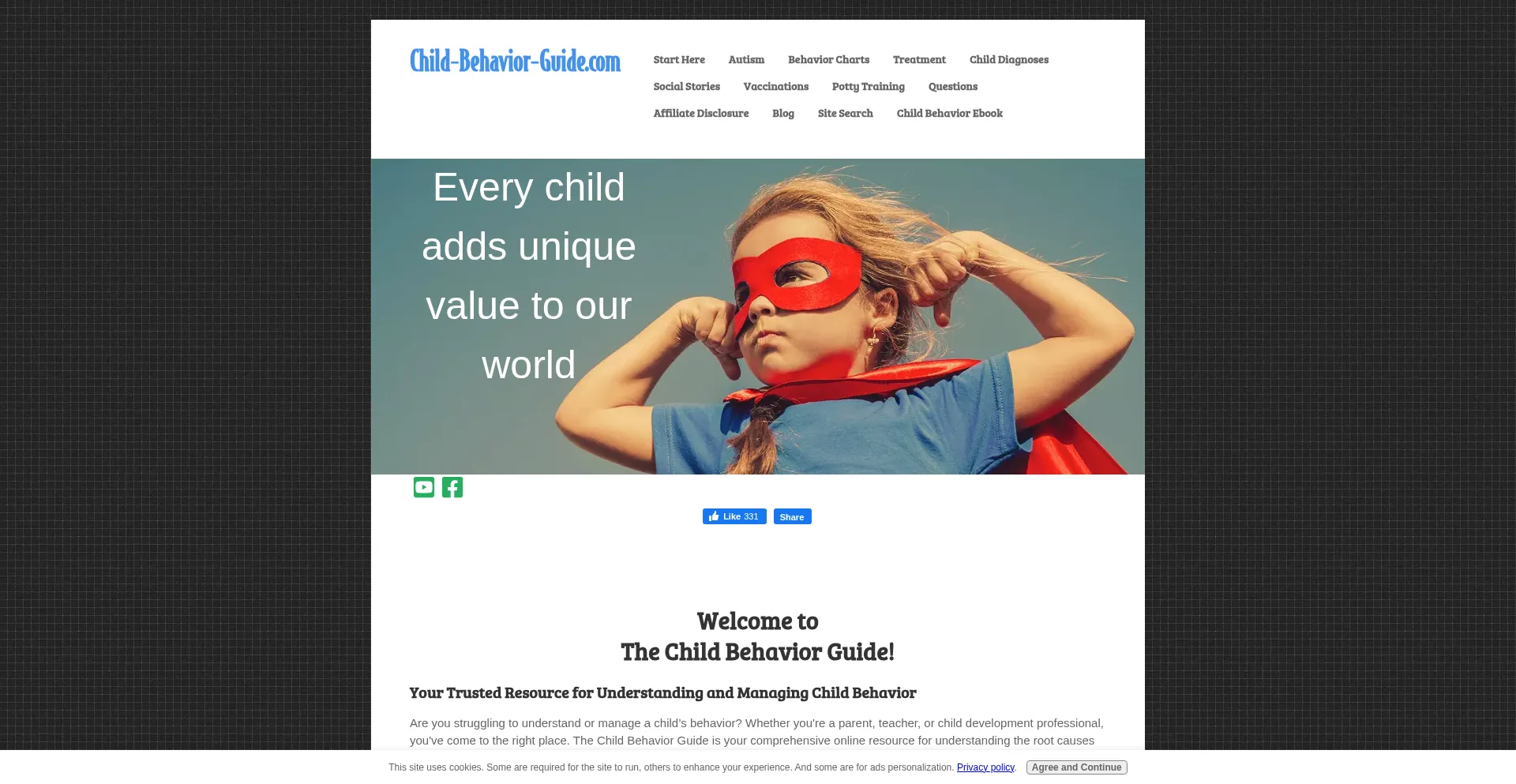 Child-behavior-guide.com Screenshot