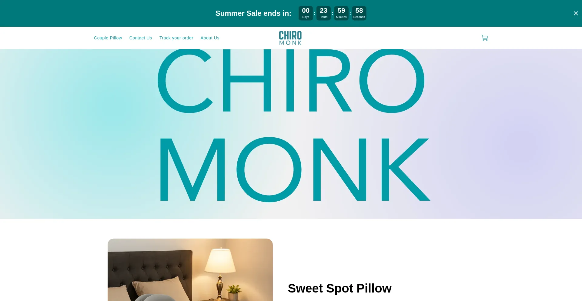 Website screenshot of Chiromonk.com