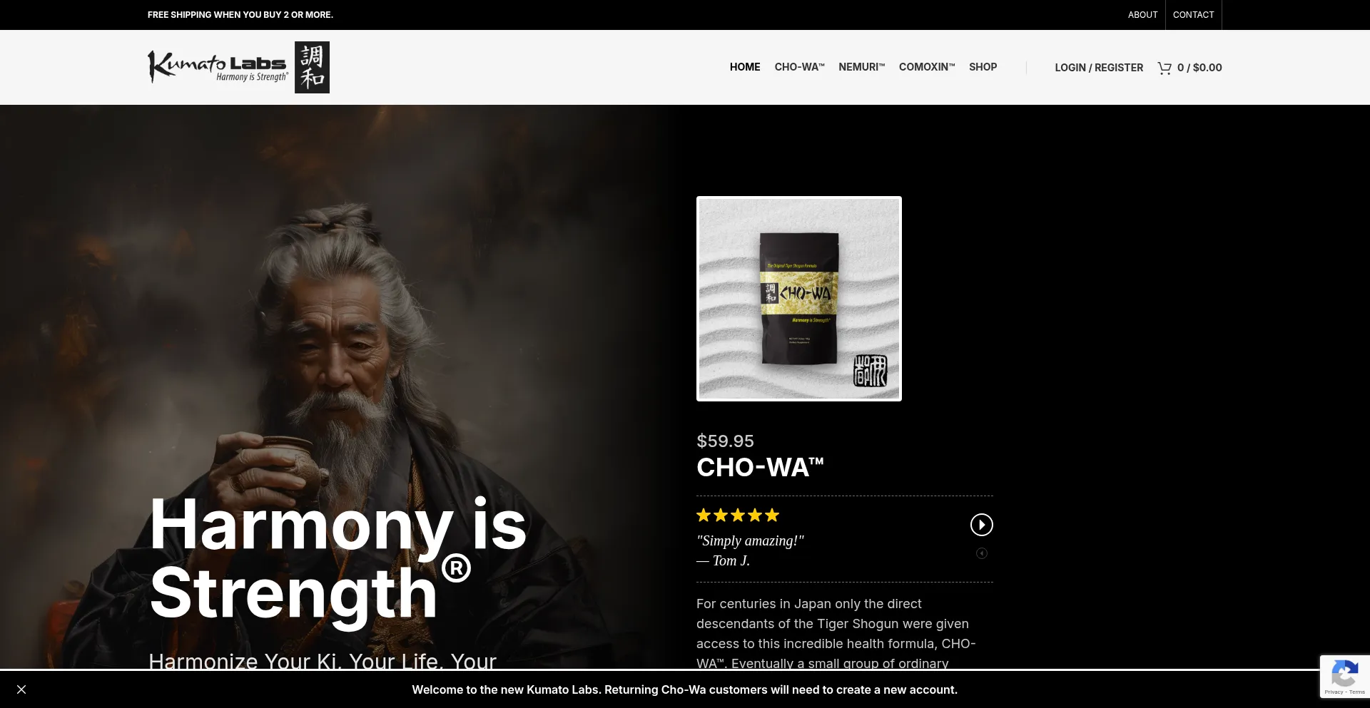 Cho-wa.com Screenshot
