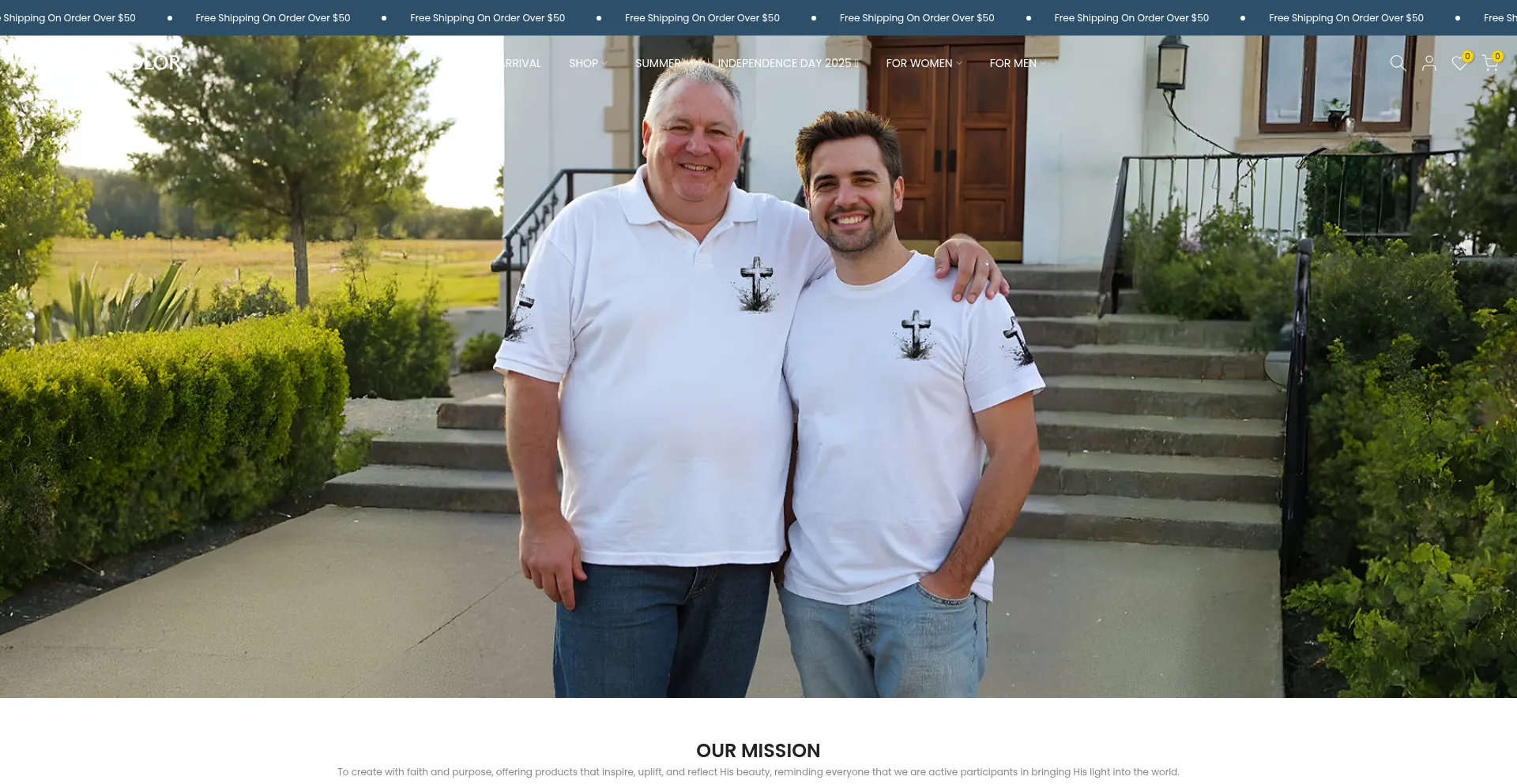 Website screenshot of Christcolor.com