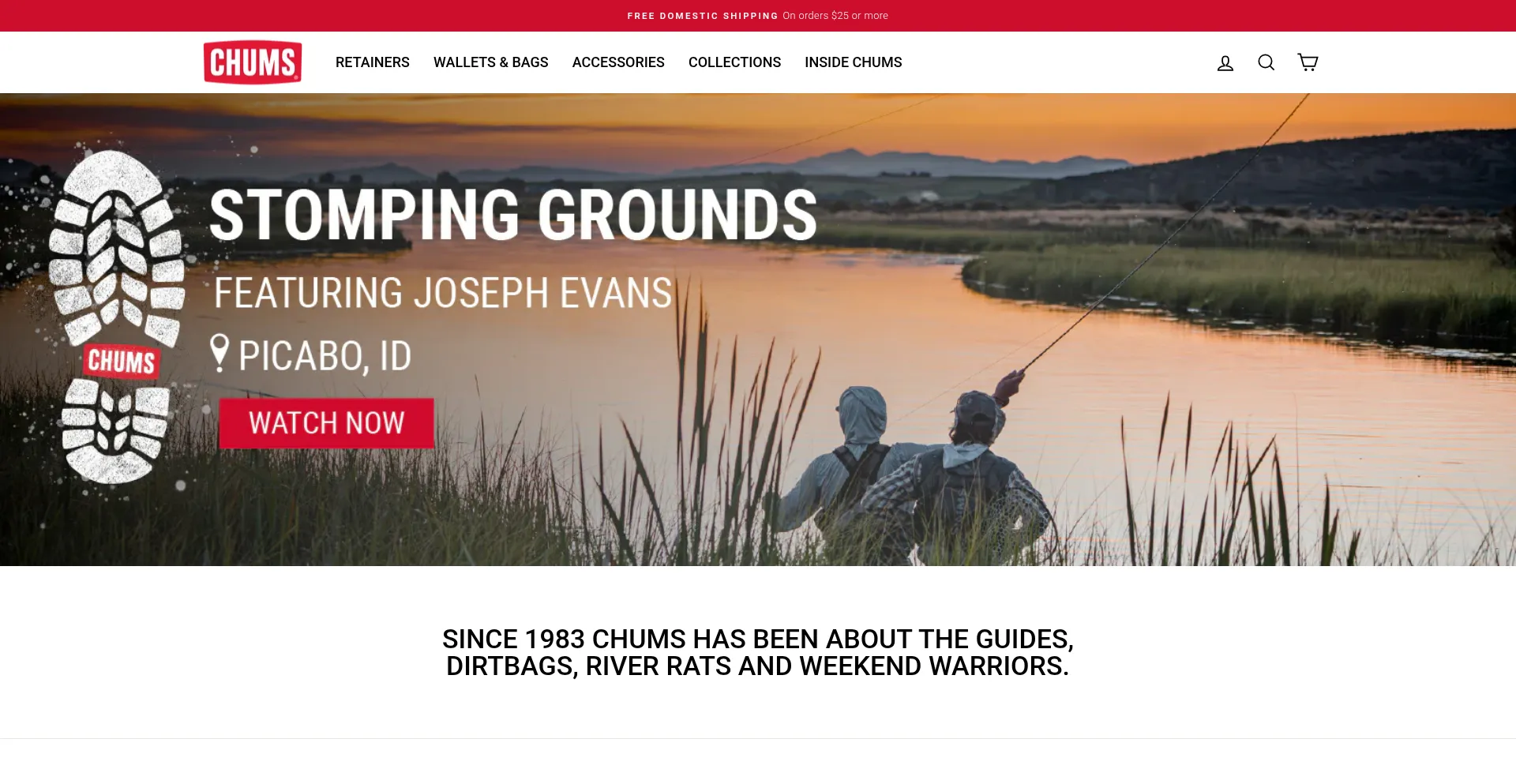 Chums.com Screenshot