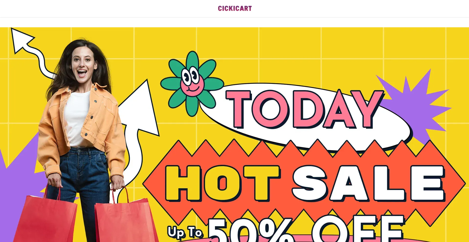 Website screenshot of Cickicart.com