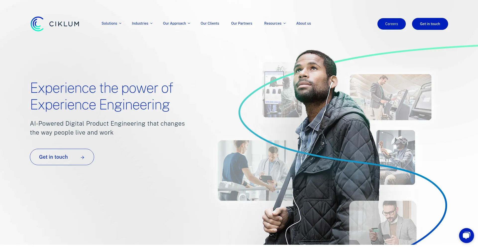 Website screenshot of Ciklum.com