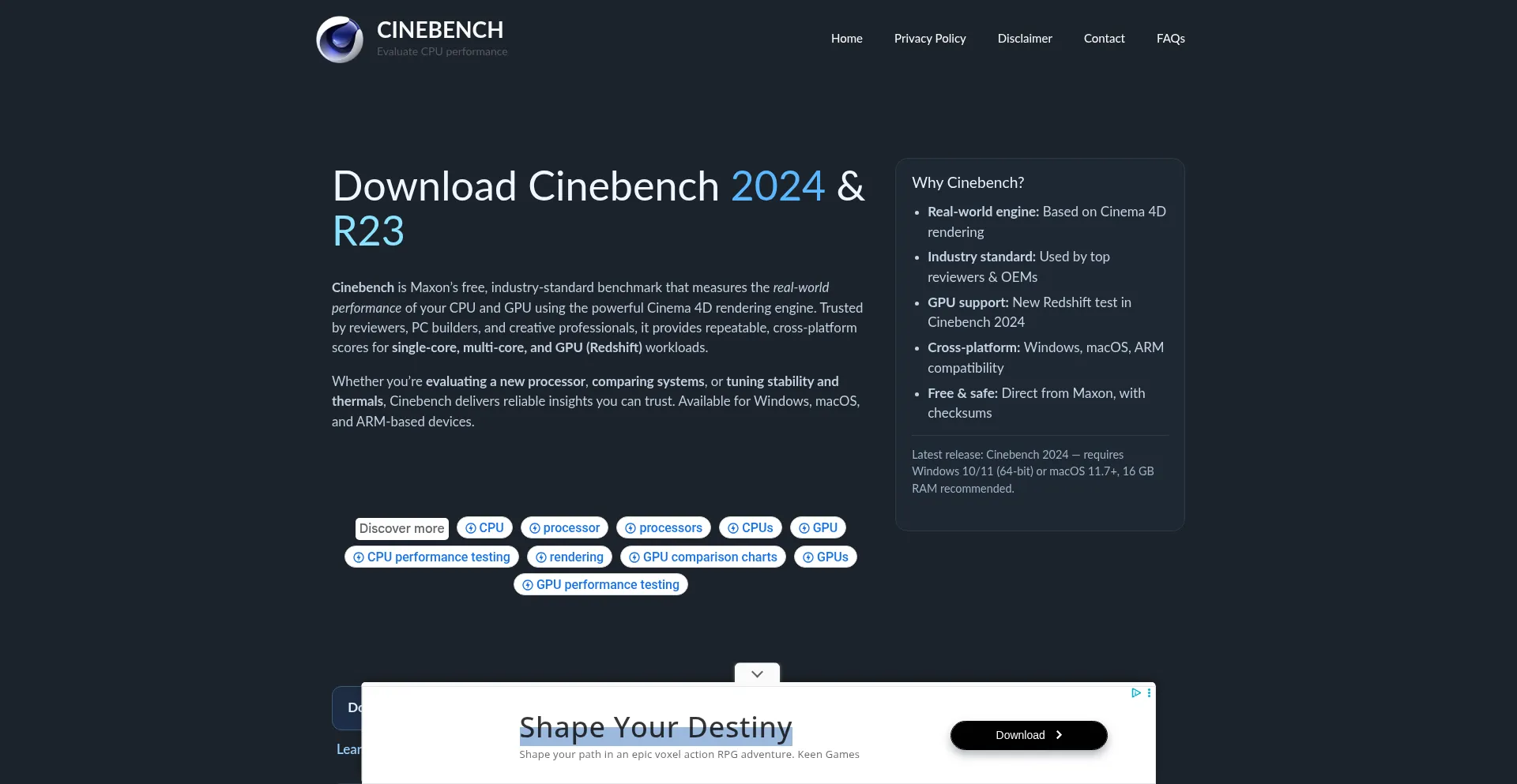 Cinebench.net
