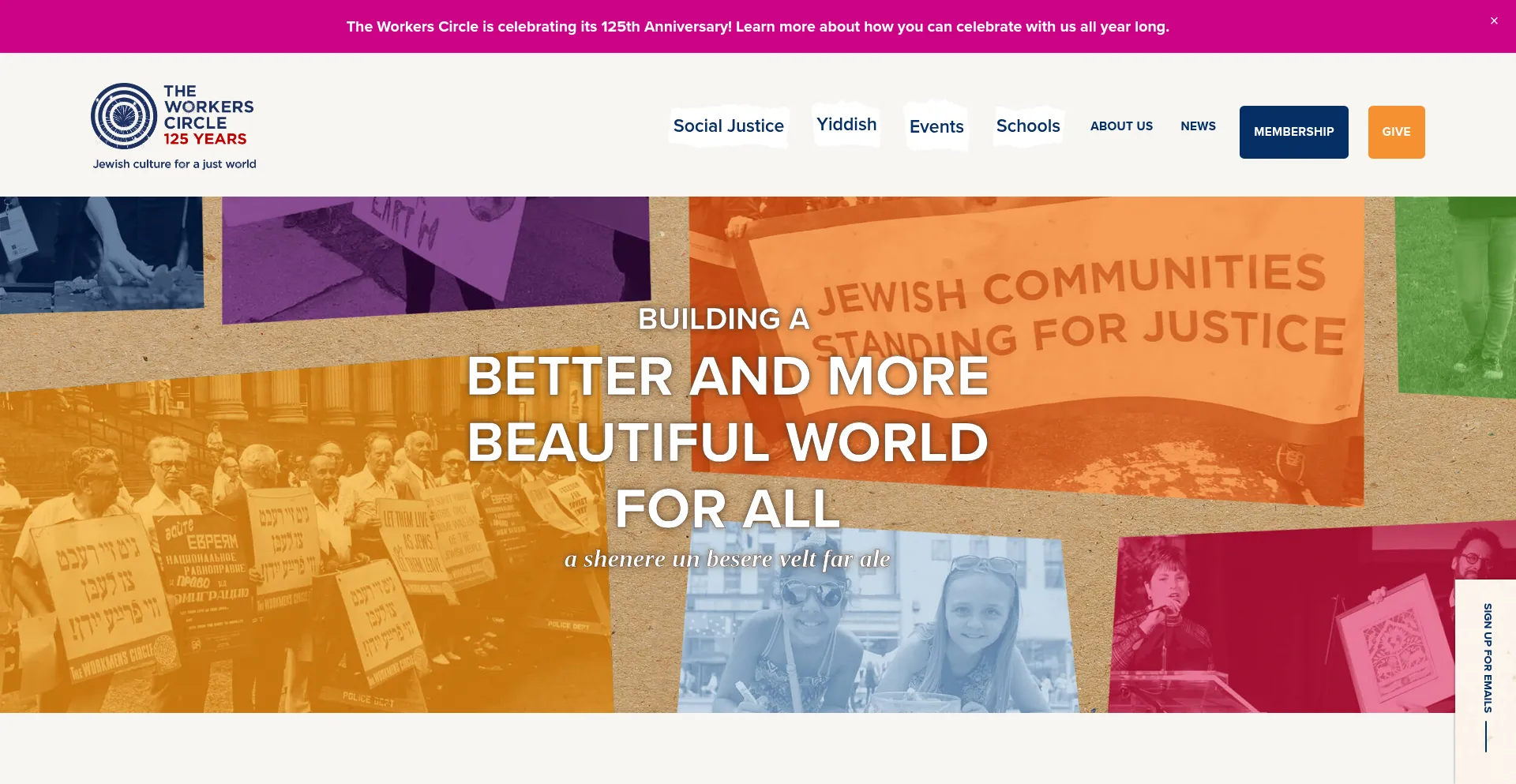 Website screenshot of Circle.org