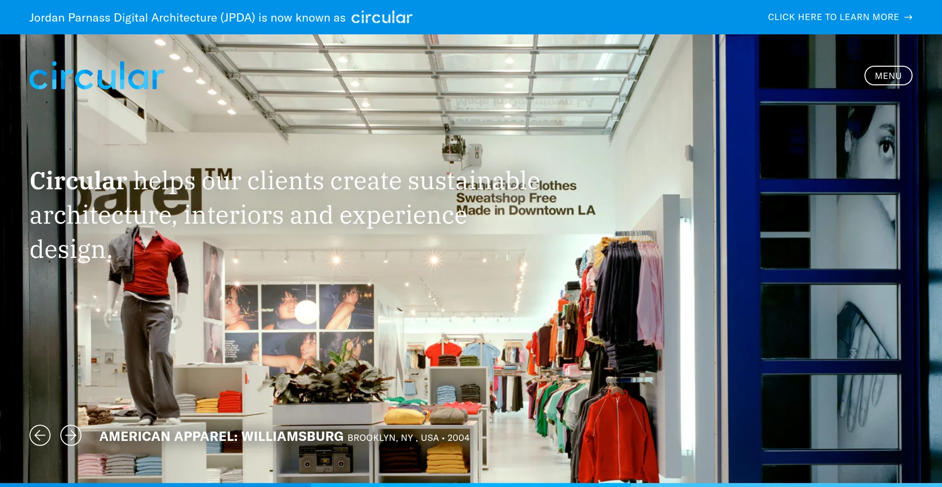 Website screenshot of Circular.cx
