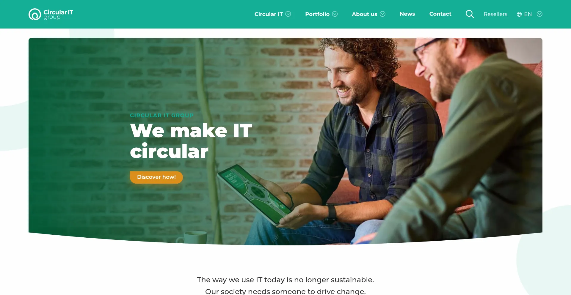 Website screenshot of Circularitgroup.com